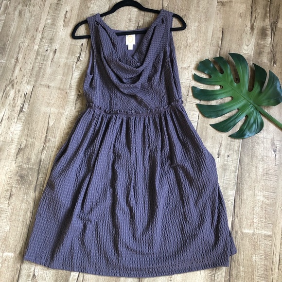 Anthropologie | Dresses | Ric Rac Dusty Purple Seersucker Cowl Neck ...